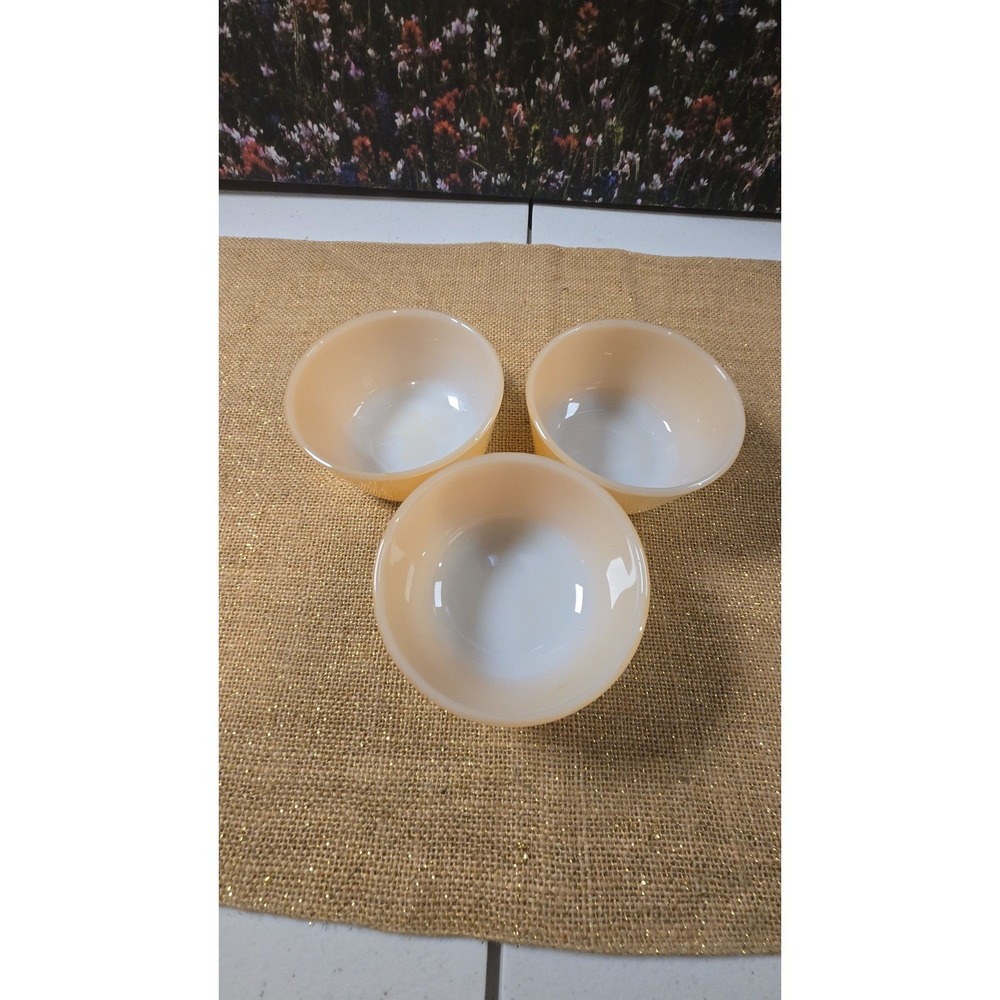 EE-1600 SET OF THREE FIRE KING ANCHOR HAWKING BOWLS
